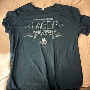 Blue xl wild woods brewery tee